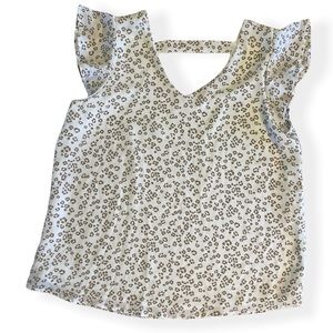 Papermoon short sleeve lined top S Lg